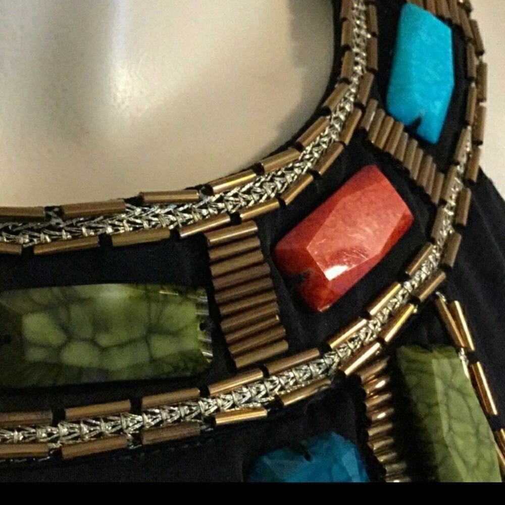 Laundry ByShelli Segal Party Beaded Cocktail Dres - Picture 8 of 8